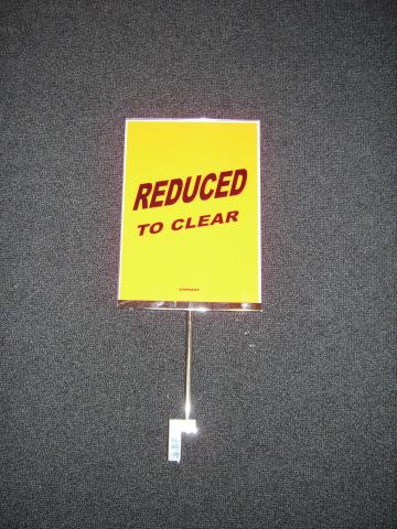 artA4 SA4 SIGN HOLDER with stem and magnetic clamp