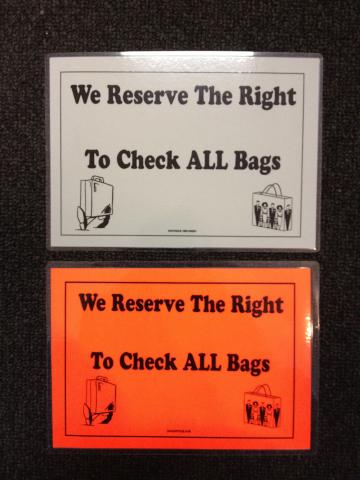 A4 LAMINATED SIGN