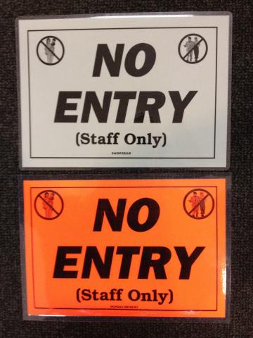 A4 LAMINATED SIGN