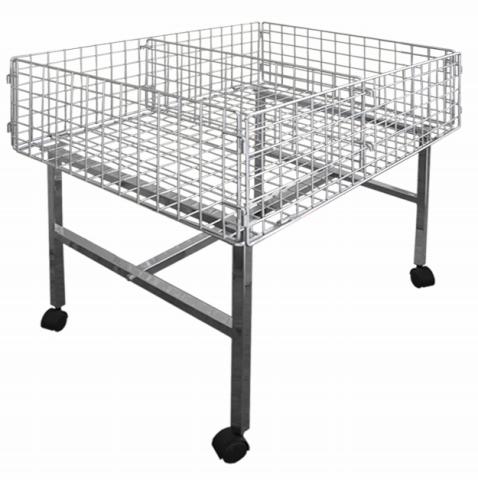 MOBILE DUMP BIN CHROME D2840
