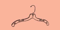 Coathanger CLEAR DRESS HANGER PH1700