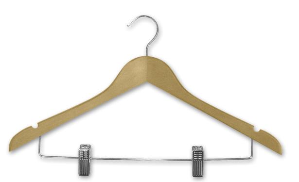 Coathanger ADULT SHIRT HANGER + CLIPS H200N
