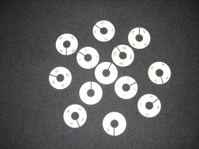 SIZE DIVIDERS PRINTED PACK OF 10