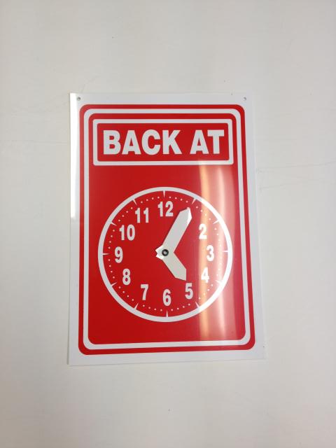 BACK AT CLOCK