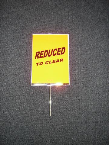 ClothesA4 SiGN HOLDER with stem