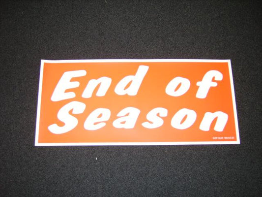 END OF SEASON POSTER RED