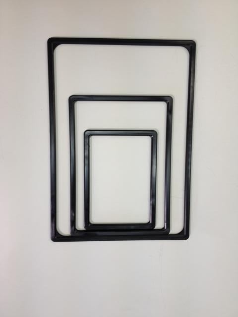 PLASTIC TICKET FRAME A3 BLACK